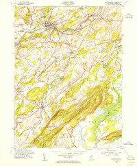 Blairstown 1954 topographic map thumbnail