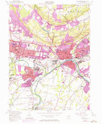 Bound Brook 1955 topographic map thumbnail