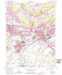 Bound Brook 1955 topographic map thumbnail