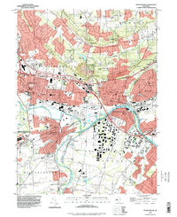 Bound Brook 1995 topographic map thumbnail
