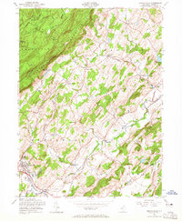 Branchville 1954 topographic map thumbnail