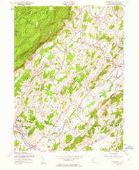 Branchville 1954 topographic map preview