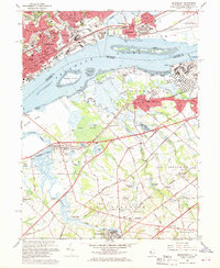Bridgeport 1967 topographic map thumbnail