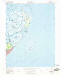 Brigantine Inlet 1952 topographic map thumbnail