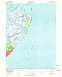 Brigantine Inlet 1952 topographic map thumbnail