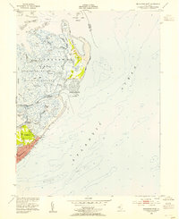 Brigantine Inlet 1952 topographic map thumbnail