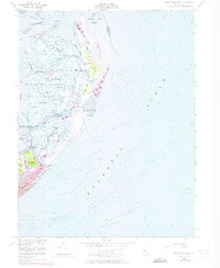 Brigantine Inlet 1952 topographic map thumbnail