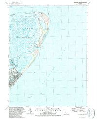 Brigantine Inlet 1989 topographic map thumbnail