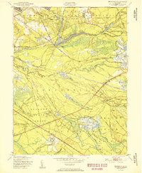 Browns Mills 1951 topographic map thumbnail