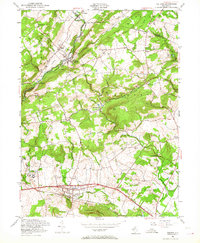 Califon 1954 topographic map thumbnail