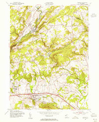 Califon 1954 topographic map thumbnail