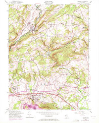 Califon 1954 topographic map thumbnail