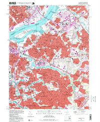 Camden 1995 topographic map thumbnail