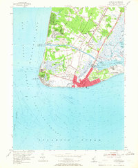 Cape May 1954 topographic map thumbnail