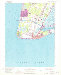 Cape May 1954 topographic map thumbnail