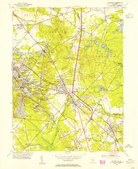 Clementon 1953 topographic map thumbnail
