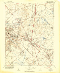 Clementon 1953 topographic map thumbnail