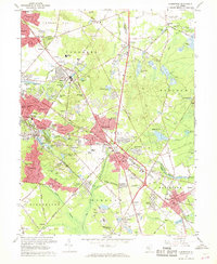 Clementon 1967 topographic map thumbnail