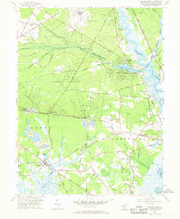 Dividing Creek 1956 topographic map thumbnail