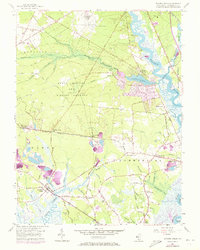 Dividing Creek 1956 topographic map thumbnail