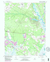 Dividing Creek 1956 topographic map thumbnail