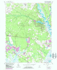 Dividing Creek 1956 topographic map thumbnail
