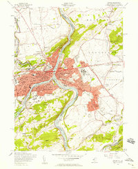 Easton 1956 topographic map thumbnail