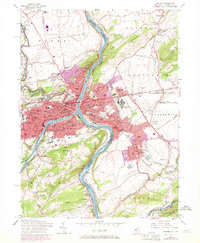 Easton 1956 topographic map thumbnail