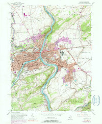 Easton 1956 topographic map thumbnail