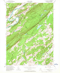 Flatbrookville 1954 topographic map thumbnail