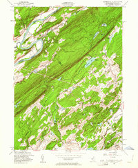 Flatbrookville 1954 topographic map thumbnail