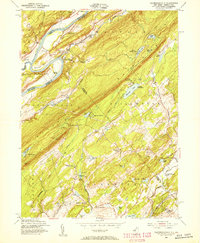Flatbrookville 1954 topographic map thumbnail