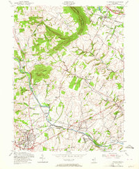 Flemington 1954 topographic map thumbnail