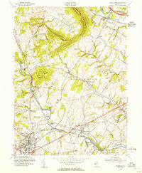 Flemington 1954 topographic map thumbnail