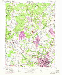 Freehold 1953 topographic map preview