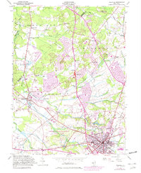 Freehold 1953 topographic map thumbnail
