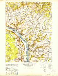 Frenchtown 1953 topographic map thumbnail