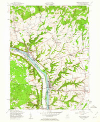 Frenchtown 1955 topographic map thumbnail