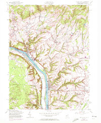 Frenchtown 1955 topographic map thumbnail