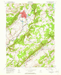 Hackettstown 1953 topographic map preview
