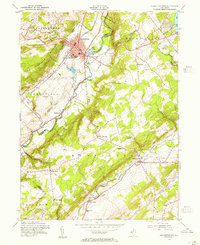 Hackettstown 1953 topographic map thumbnail