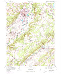 Hackettstown 1953 topographic map preview