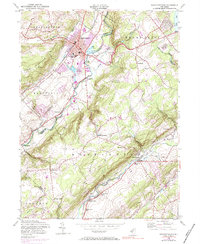 Hackettstown 1953 topographic map preview
