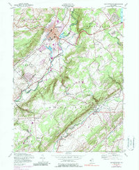 Hackettstown 1953 topographic map thumbnail