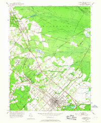 Hammonton 1953 topographic map thumbnail