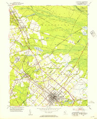 Hammonton 1953 topographic map thumbnail