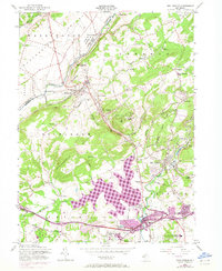 High Bridge 1954 topographic map thumbnail
