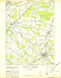 Hightstown 1942 topographic map thumbnail