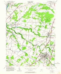 Hightstown 1954 topographic map thumbnail