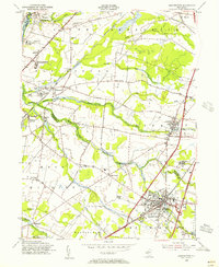 Hightstown 1954 topographic map thumbnail